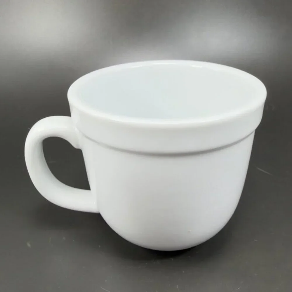Pottery Barn White Porcelain‎ Ceramic Coffee Mug Cup Set 2 SUPPERTIME Mugs Cups